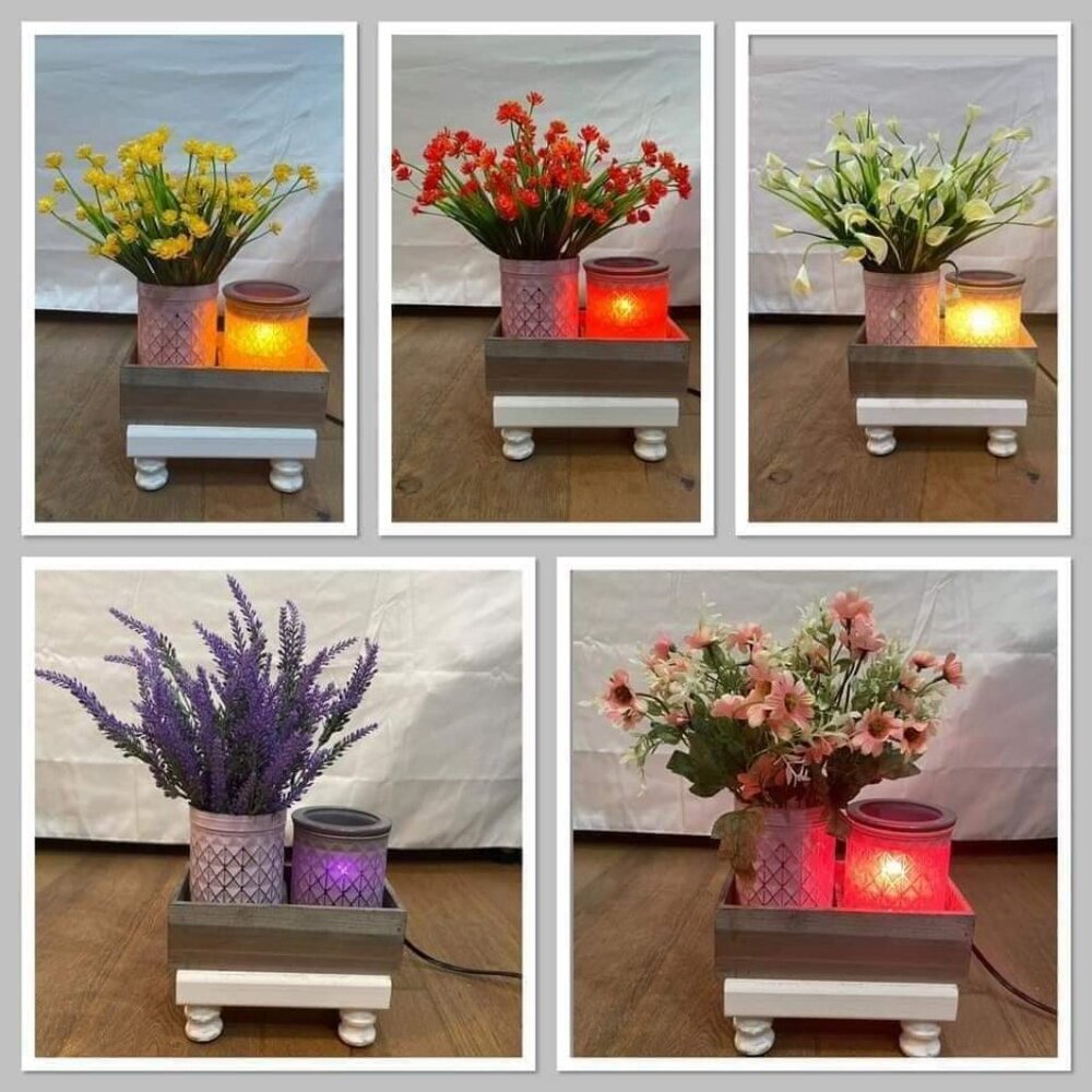🪻 Discontinued Scentsy Lavender Bouquet Full Size Warmer - Picture 4 of 6